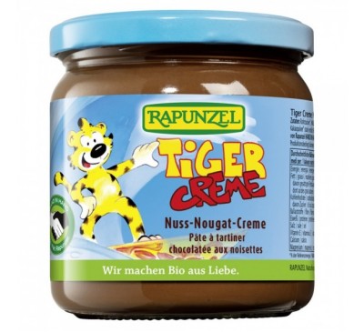 Crema de nuca nougat Tiger bio Rapunzel, 400g